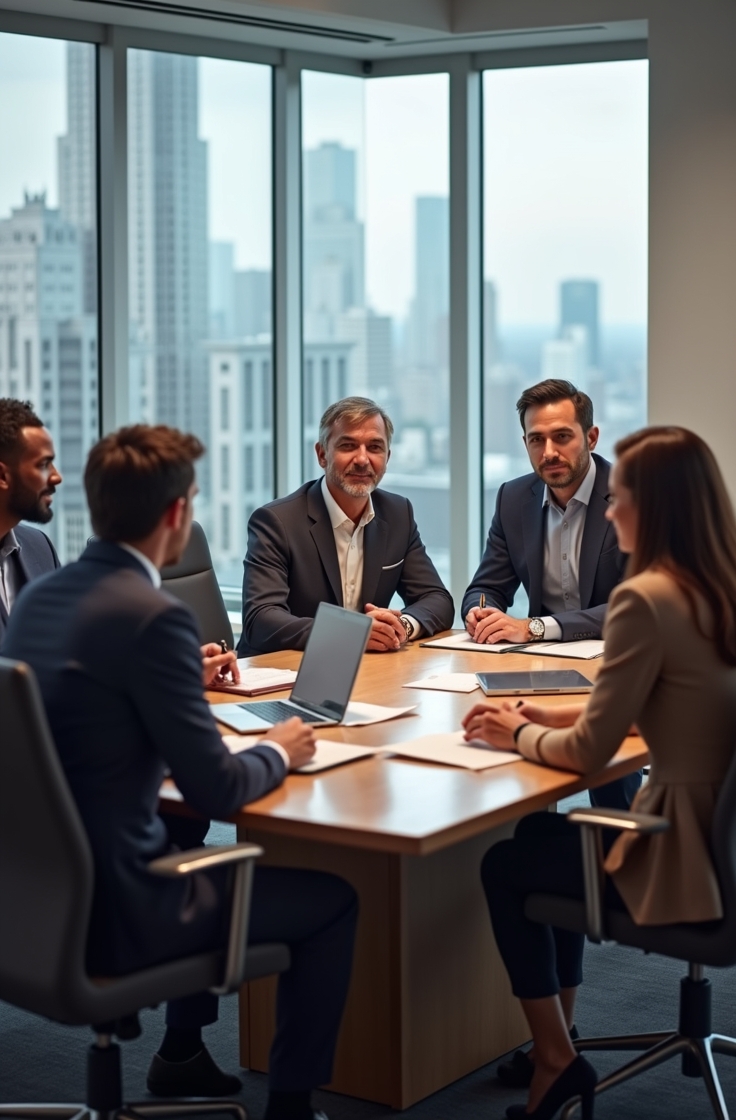 Consultor financiero trabajando